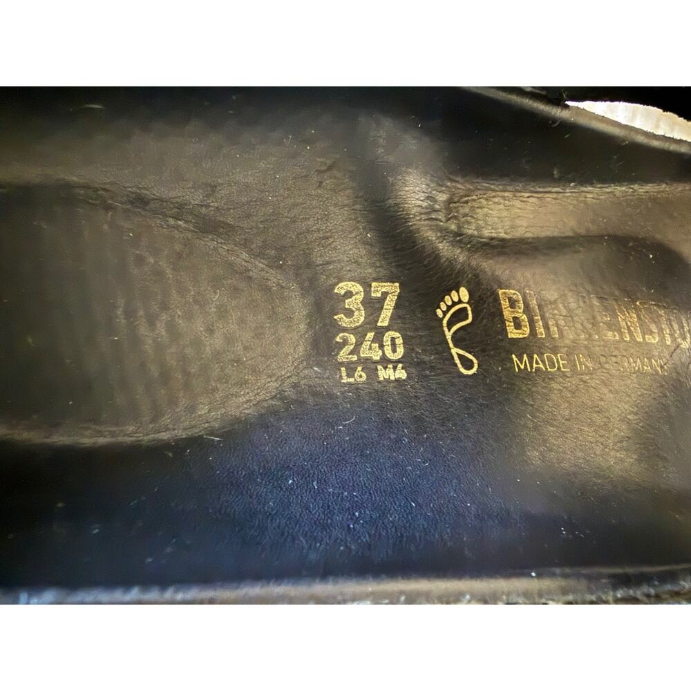 Birkenstock Black Gizeh Big Buckle High Shine Patent Leather 37 /W7 - Picture 6 of 10